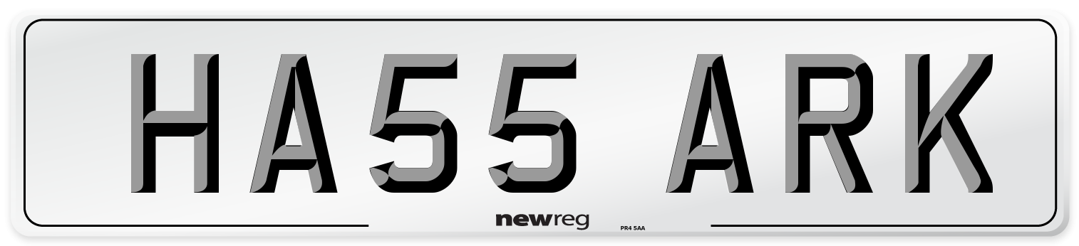 HA55 ARK Number Plate from New Reg